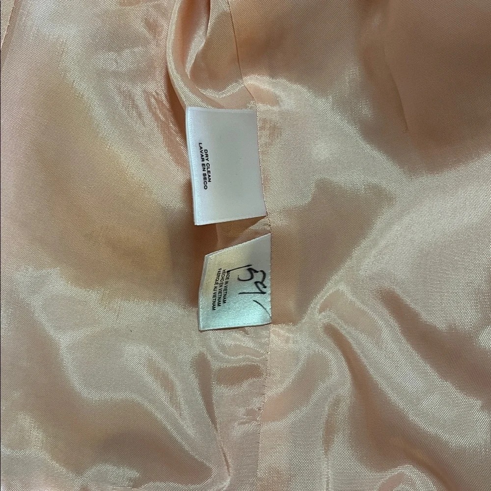Anne Klein Blush Pink Textured Boucle Topper Blazer M‎ EUC - Picture 8 of 12